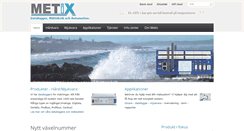 Desktop Screenshot of metix.se