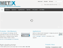 Tablet Screenshot of metix.se